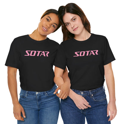 SOTAR Pink LOGO Graphic Tee - Unisex Casual T-Shirt, Everyday Outdoor