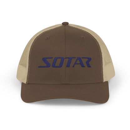 Snapback Trucker Cap - Blue Logo