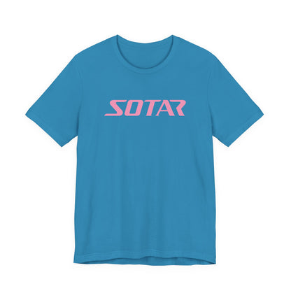 SOTAR Pink LOGO Graphic Tee - Unisex Casual T-Shirt, Everyday Outdoor