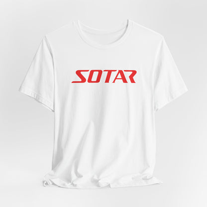 SOTAR Red LOGO Graphic Tee - Unisex Casual T-Shirt, Everyday Outdoor