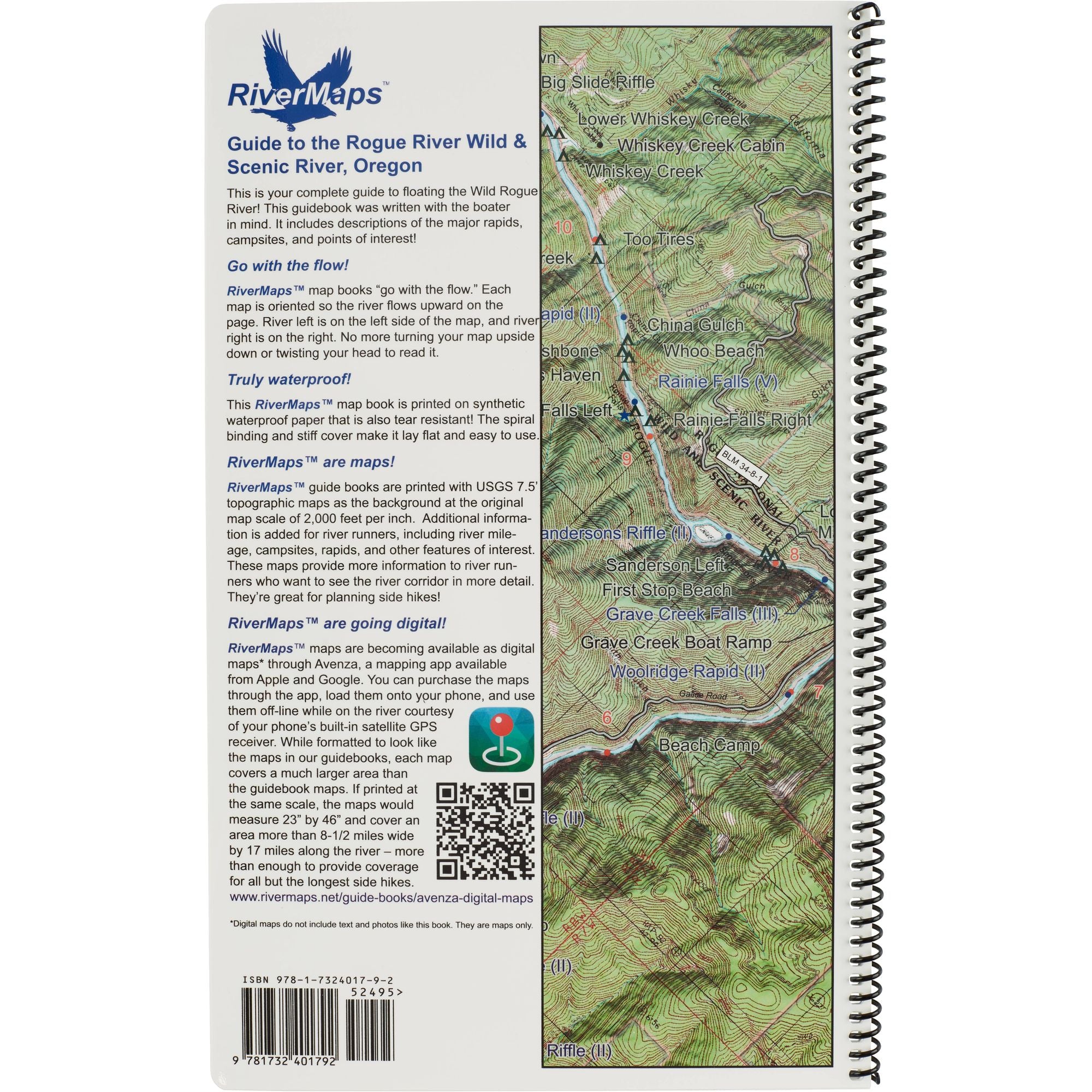 RiverMaps Rogue River Guidebook 3rd Edition-Book-NRS-SOTAR