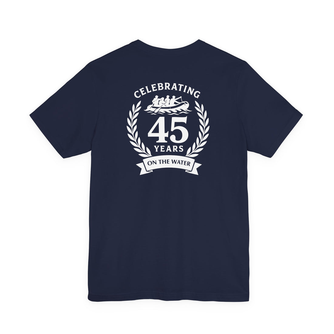 SOTAR White Logo Celebrating 45 Years Unisex Tee, Commemorative Shirt, Whitewater Rafting Anniversary T-Shirt
