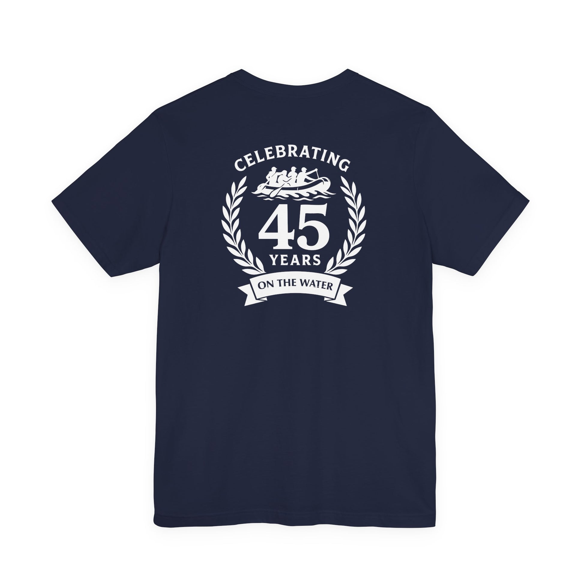 SOTAR White Logo Celebrating 45 Years Unisex Tee, Commemorative Shirt, Whitewater Rafting Anniversary T-Shirt