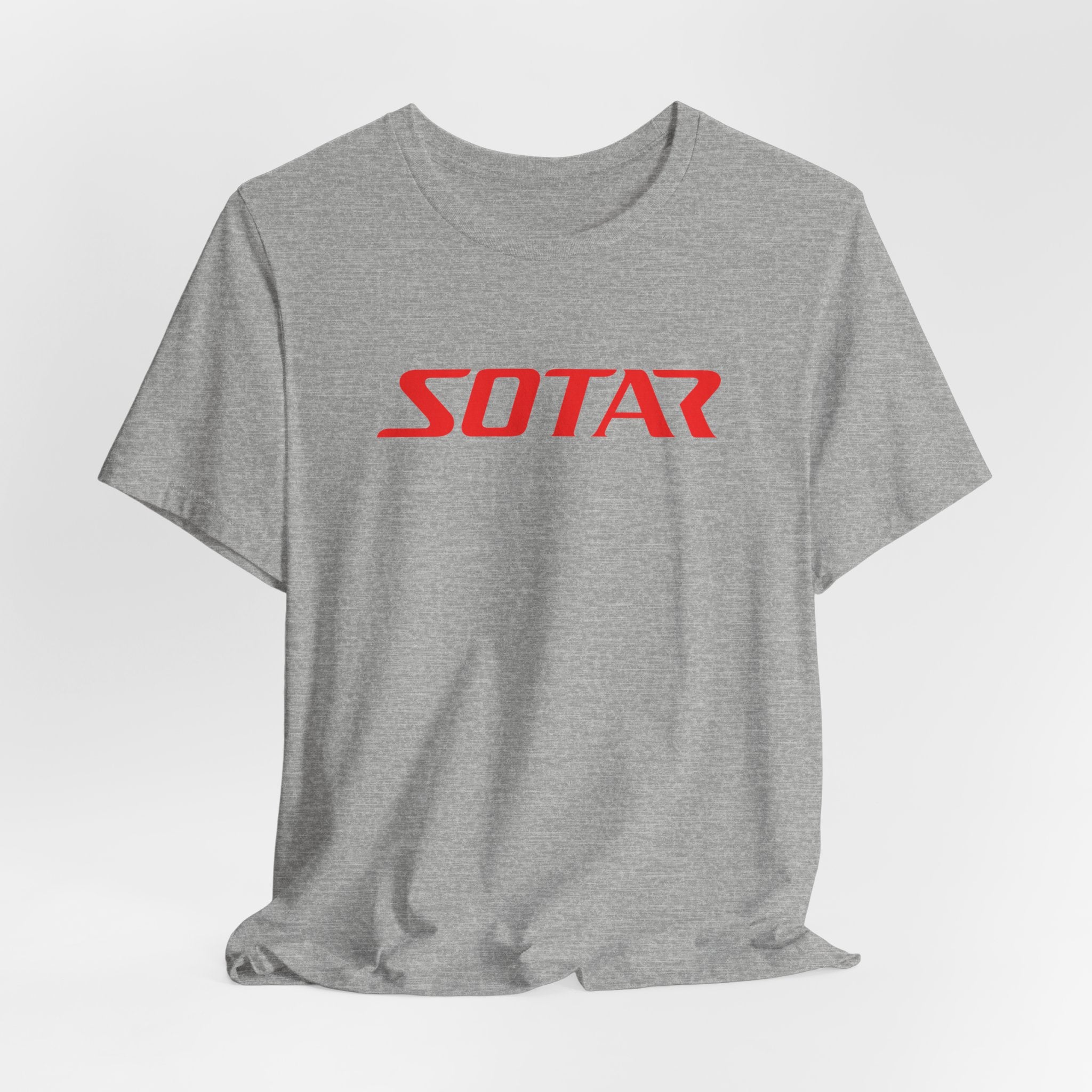 SOTAR Red LOGO Graphic Tee - Unisex Casual T-Shirt, Everyday Outdoor