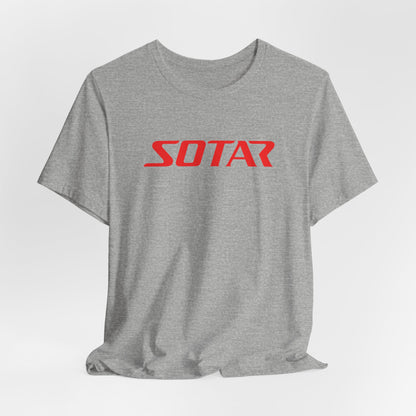 SOTAR Red LOGO Graphic Tee - Unisex Casual T-Shirt, Everyday Outdoor