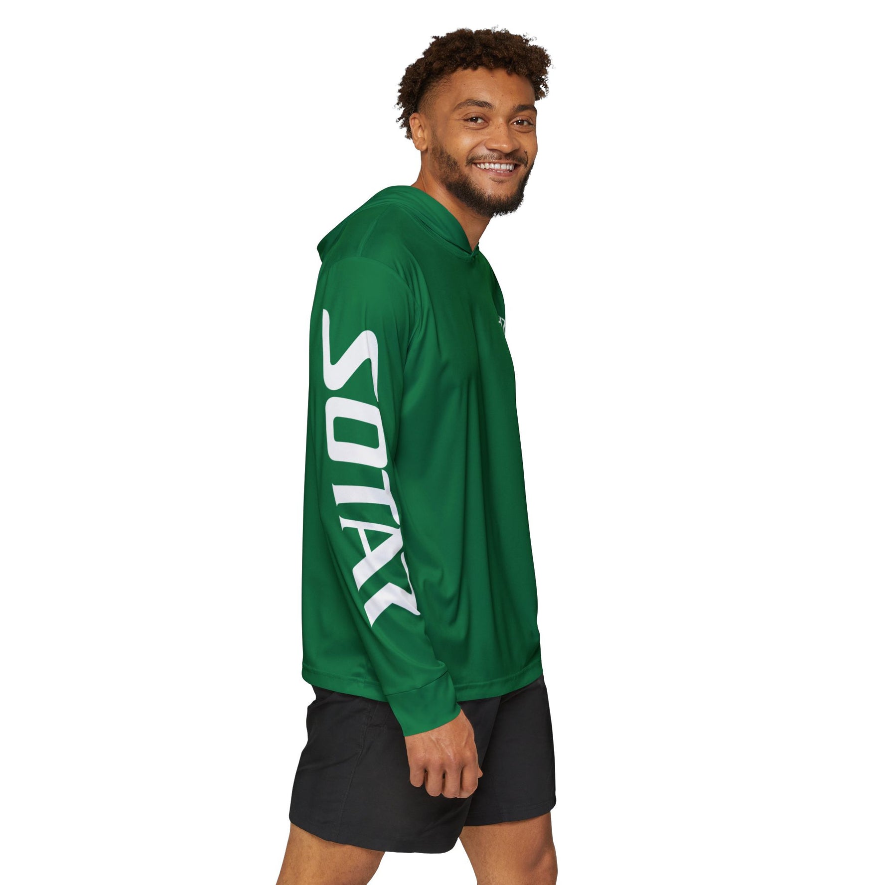 Green White SOTAR Men's UPF 50+ Sun Shirt