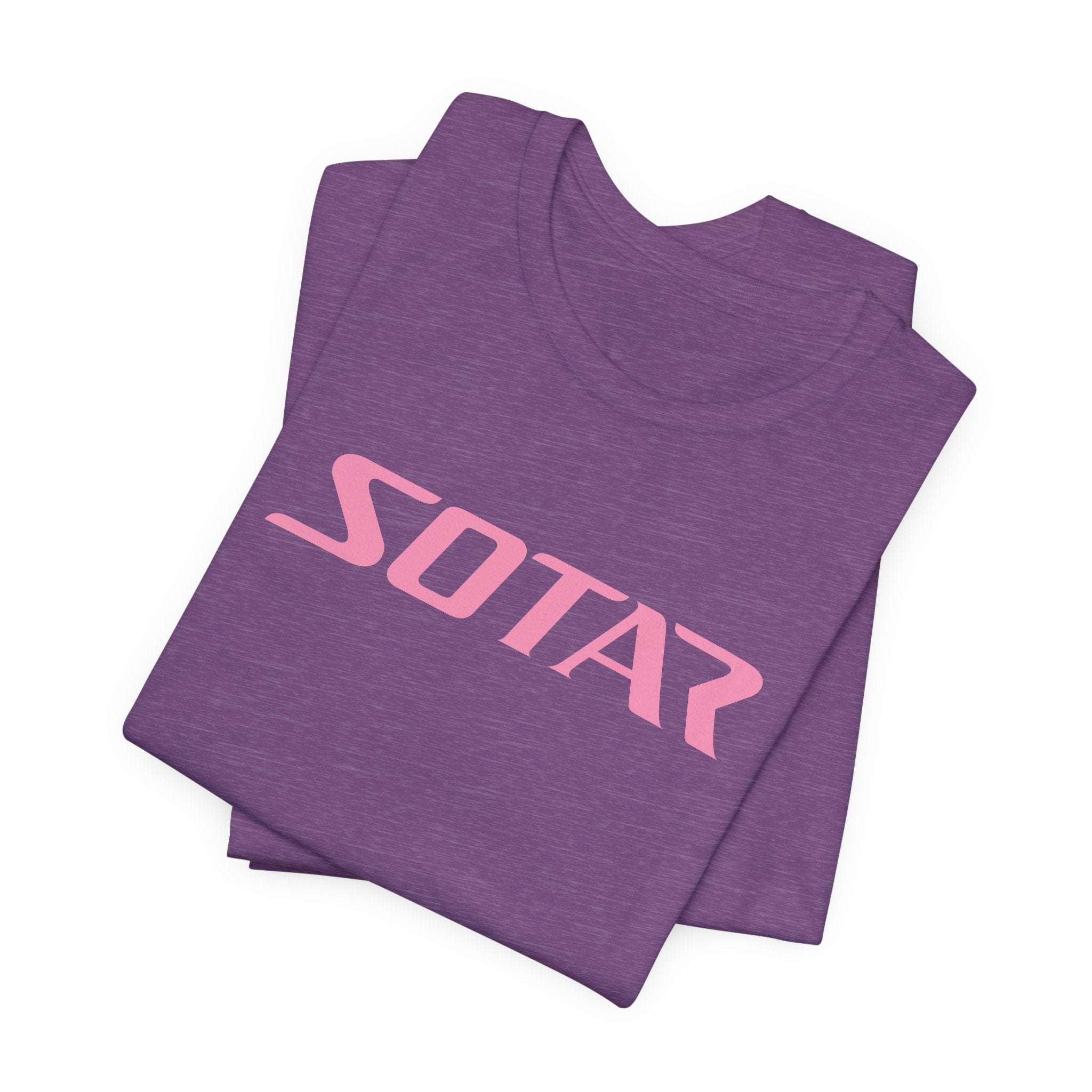 SOTAR Pink LOGO Graphic Tee - Unisex Casual T-Shirt, Everyday Outdoor