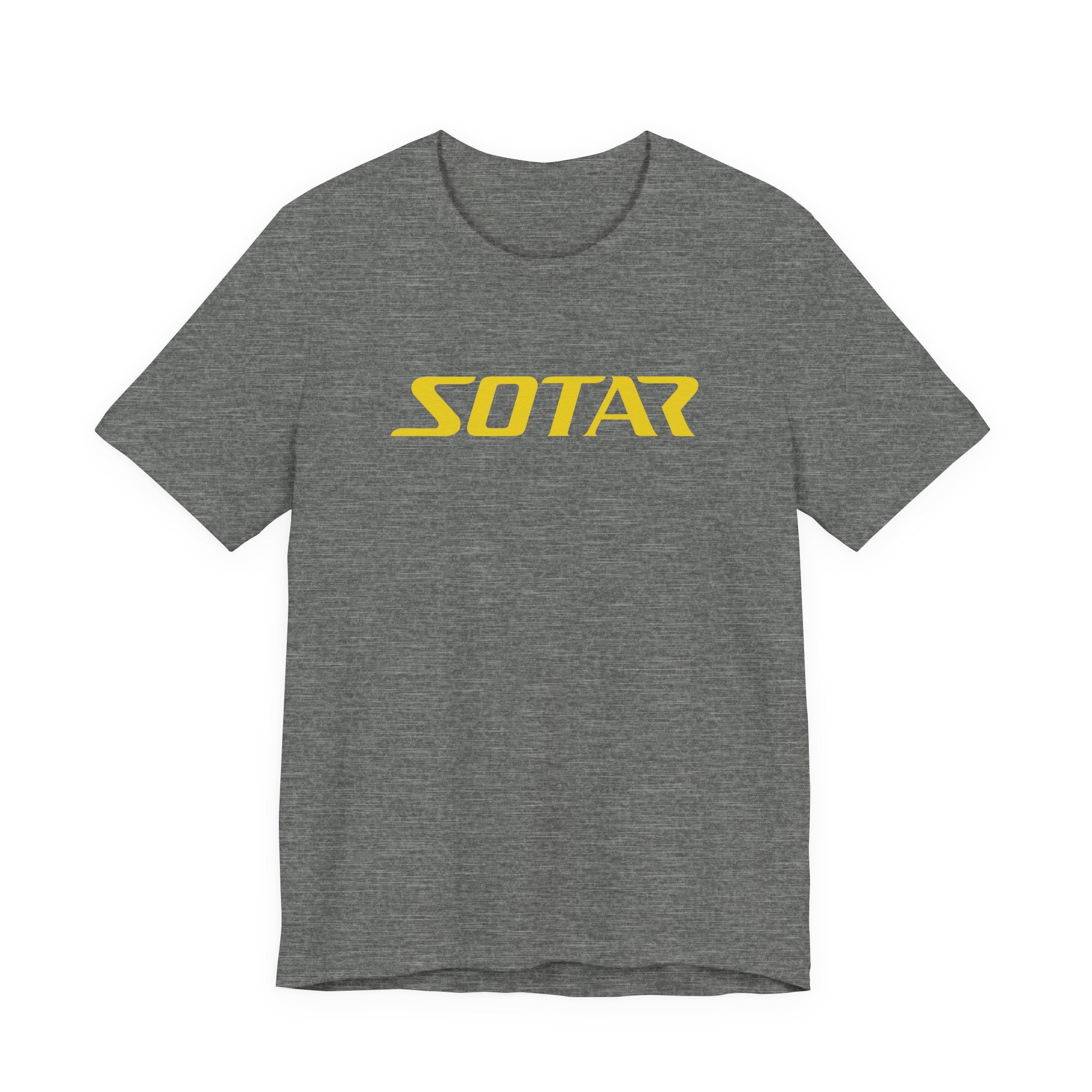 SOTAR Yellow LOGO Graphic Tee - Unisex Casual T-Shirt, Everyday Outdoor