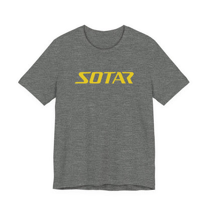 SOTAR Yellow LOGO Graphic Tee - Unisex Casual T-Shirt, Everyday Outdoor