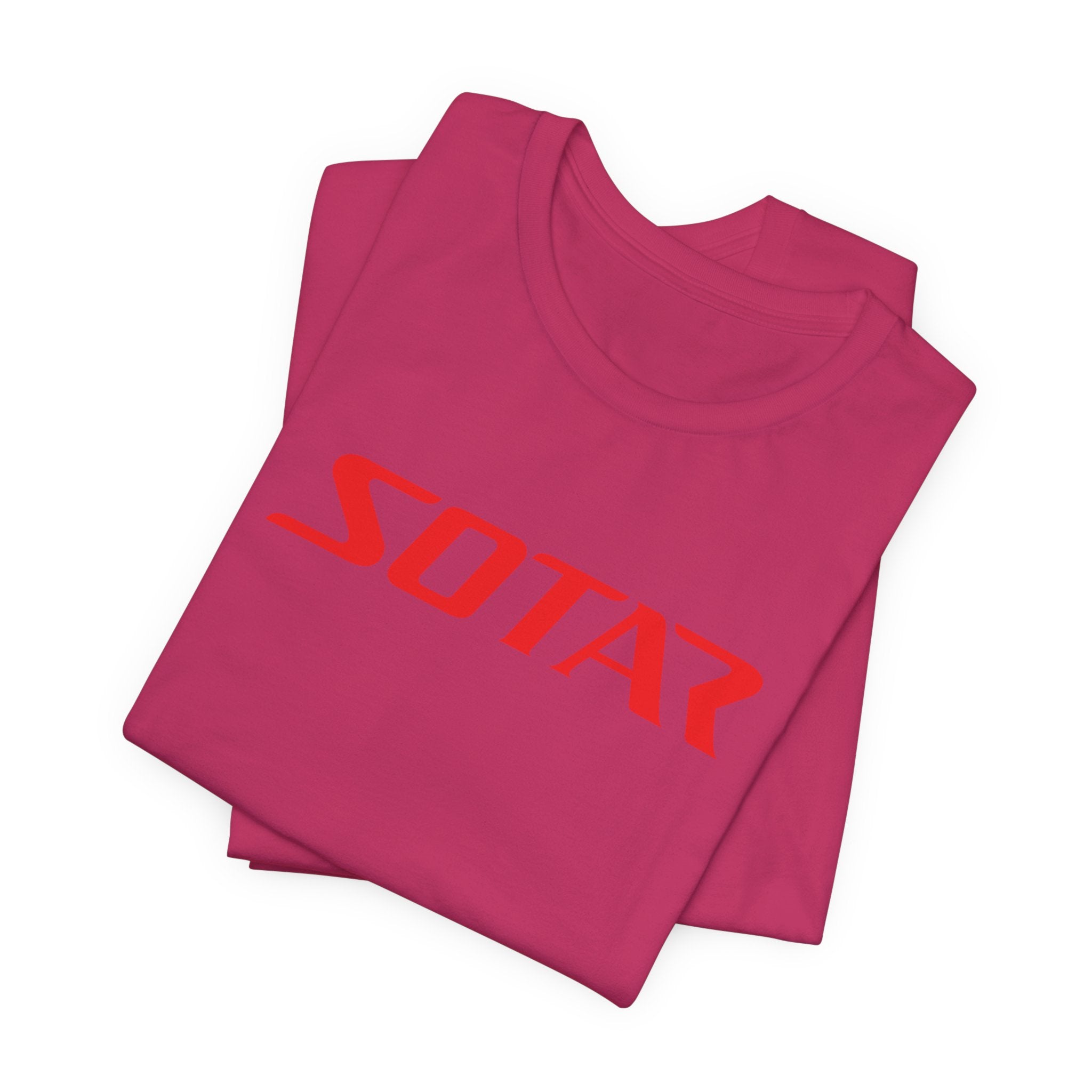 SOTAR Red LOGO Graphic Tee - Unisex Casual T-Shirt, Everyday Outdoor