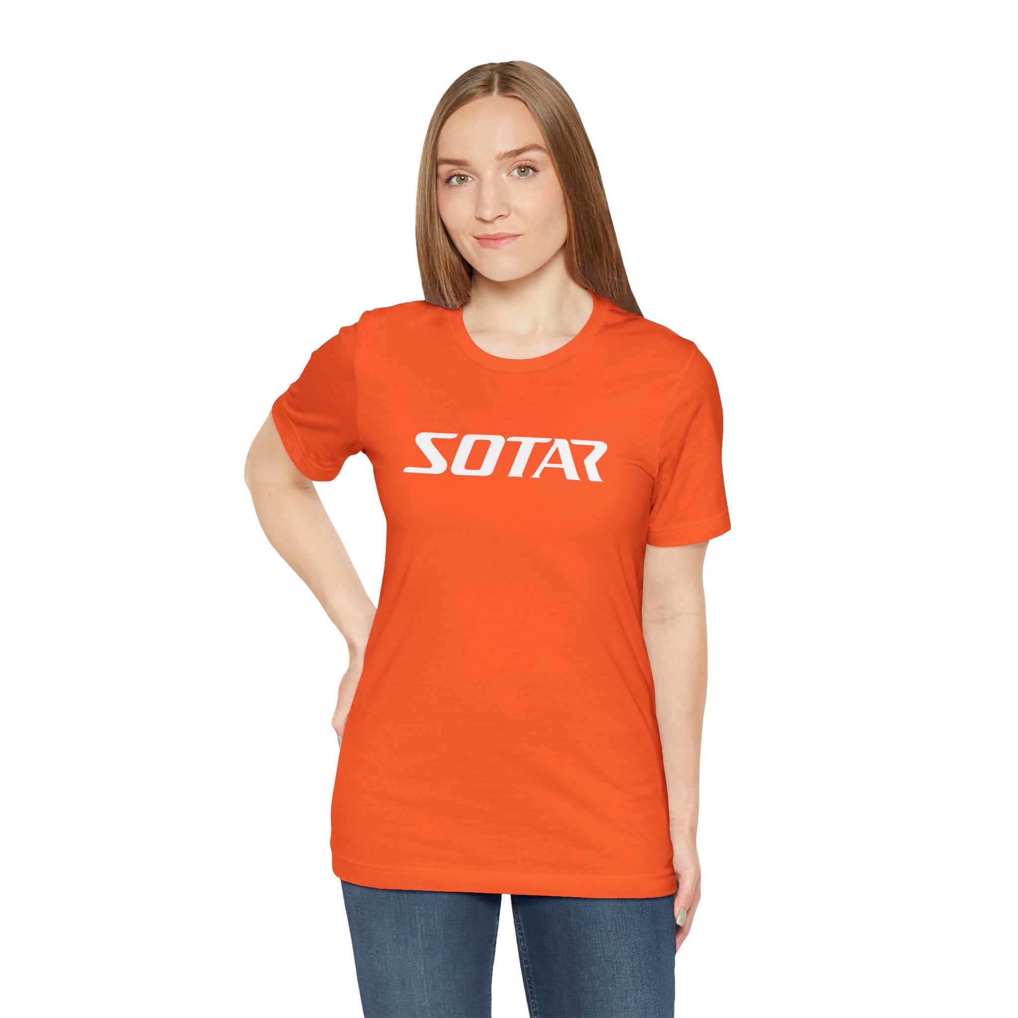 SOTAR White LOGO Graphic Tee - Unisex Casual T-Shirt, Everyday Outdoor
