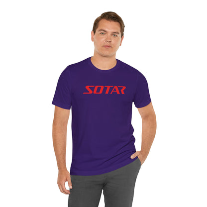 SOTAR Red LOGO Graphic Tee - Unisex Casual T-Shirt, Everyday Outdoor