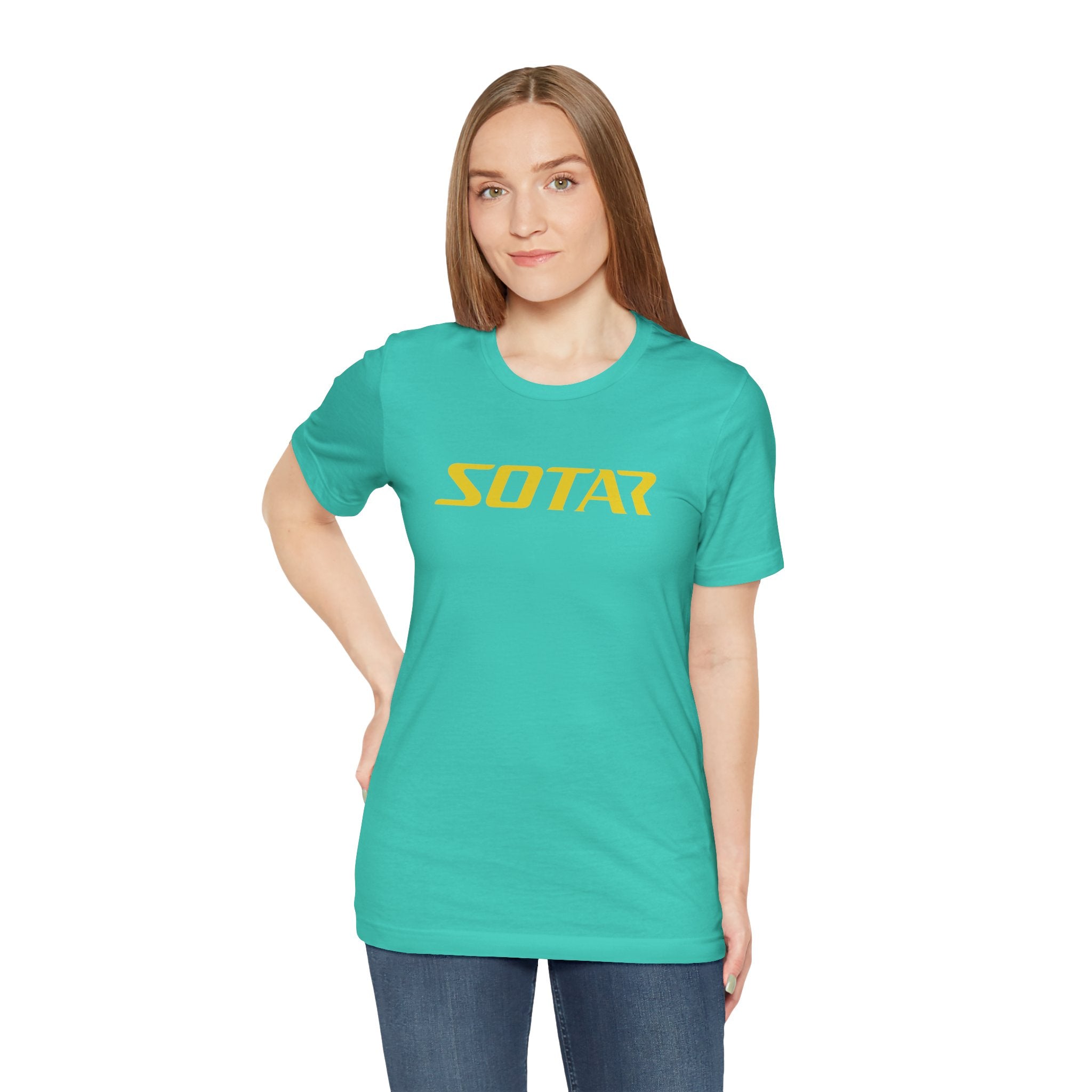 SOTAR Yellow LOGO Graphic Tee - Unisex Casual T-Shirt, Everyday Outdoor