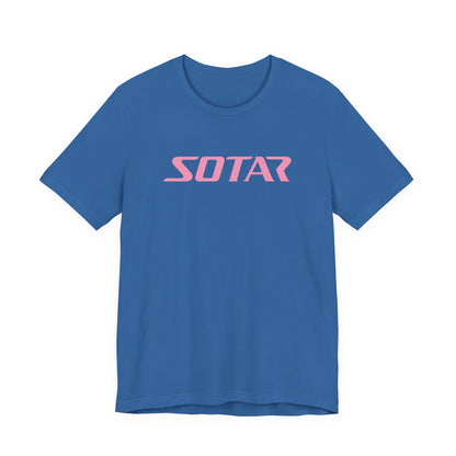 SOTAR Pink LOGO Graphic Tee - Unisex Casual T-Shirt, Everyday Outdoor