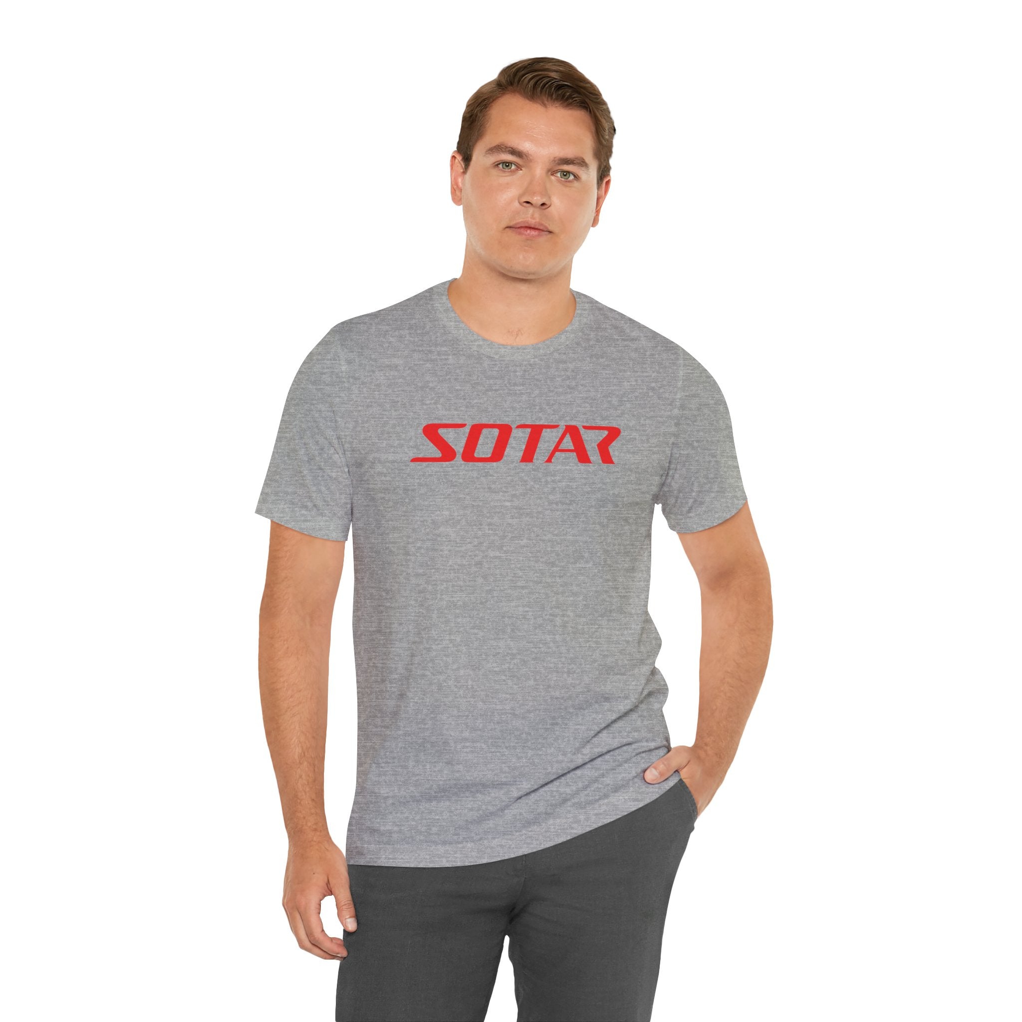 SOTAR Red LOGO Graphic Tee - Unisex Casual T-Shirt, Everyday Outdoor