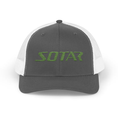 Snapback Trucker Cap -Bright Green Logo
