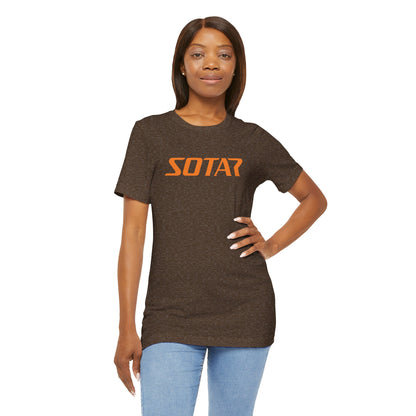 SOTAR Orange LOGO Graphic Tee - Unisex Casual T-Shirt, Everyday Outdoor
