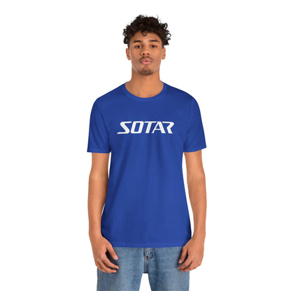SOTAR White LOGO Graphic Tee - Unisex Casual T-Shirt, Everyday Outdoor