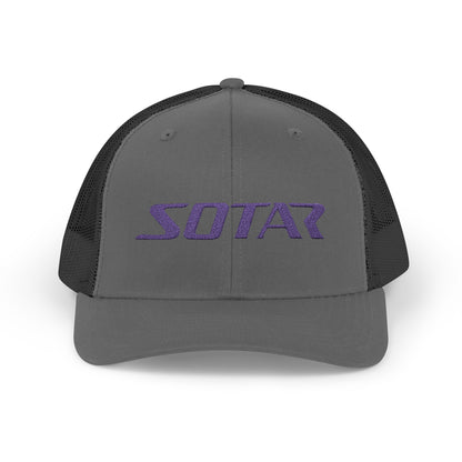 Snapback Trucker Cap - Purple Logo
