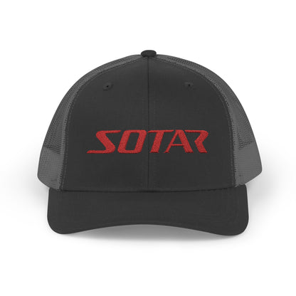 Snapback Trucker Cap -  Red Logo