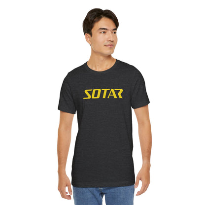 SOTAR Yellow LOGO Graphic Tee - Unisex Casual T-Shirt, Everyday Outdoor
