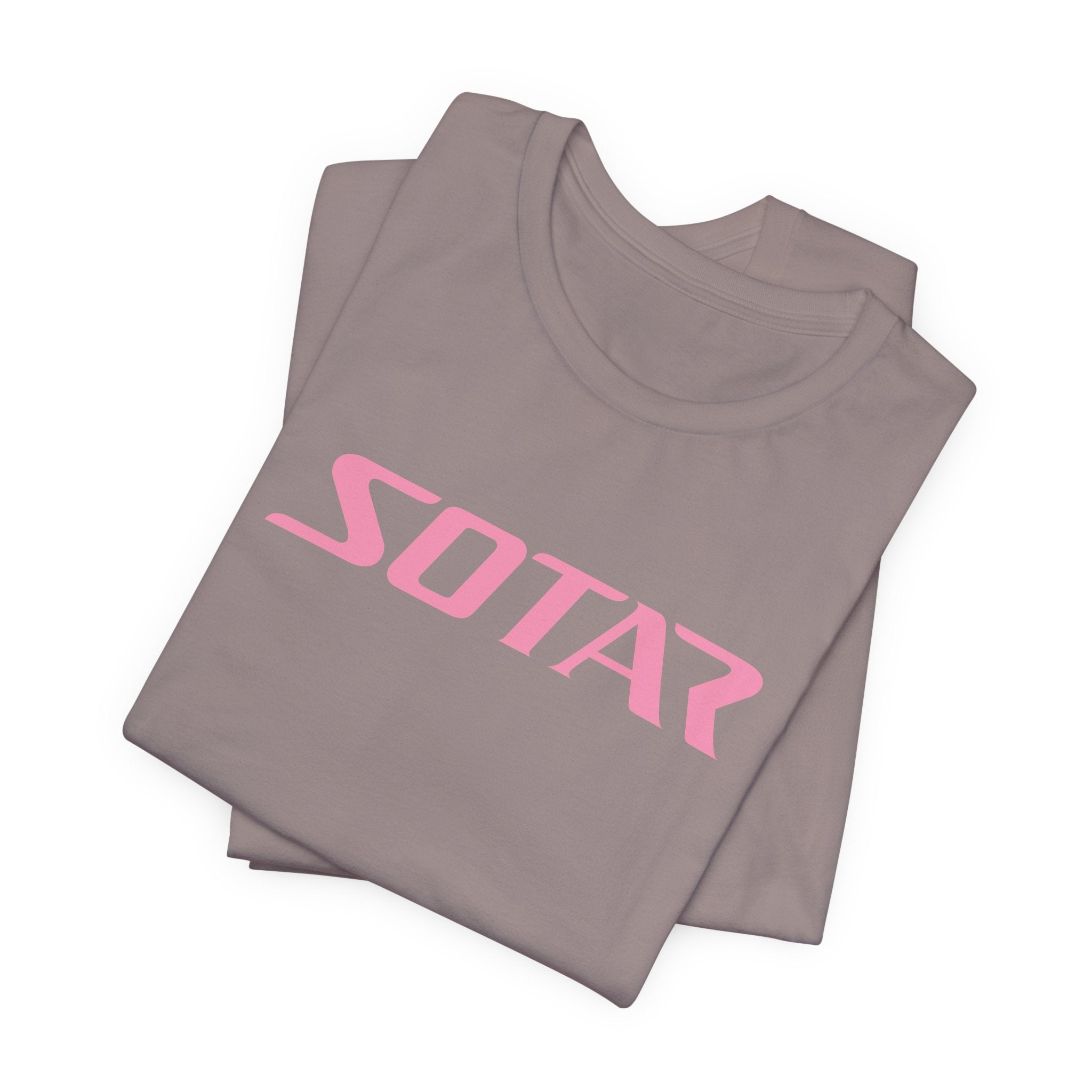 SOTAR Pink LOGO Graphic Tee - Unisex Casual T-Shirt, Everyday Outdoor