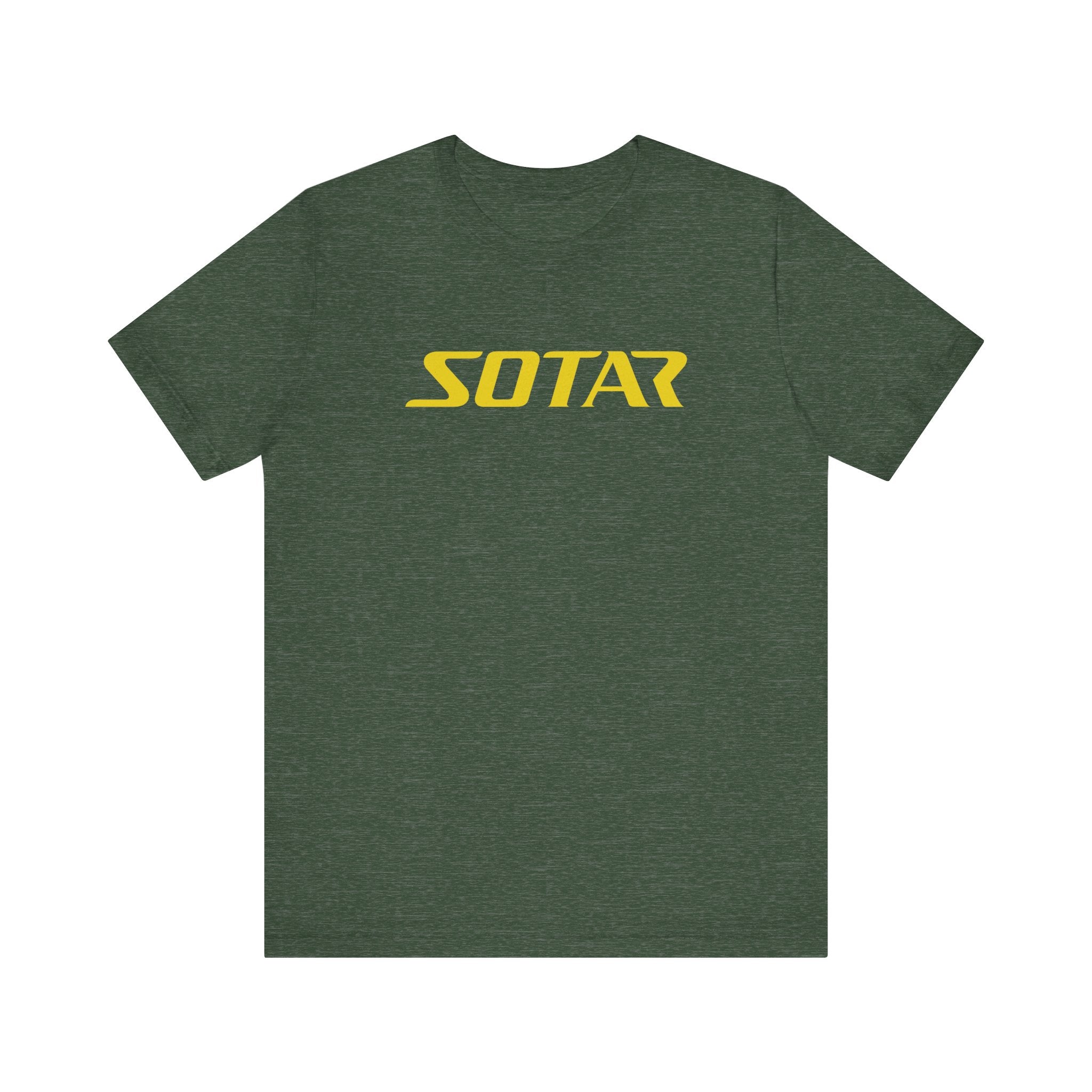 SOTAR Yellow LOGO Graphic Tee - Unisex Casual T-Shirt, Everyday Outdoor