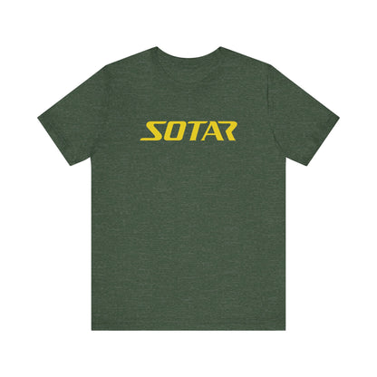 SOTAR Yellow LOGO Graphic Tee - Unisex Casual T-Shirt, Everyday Outdoor