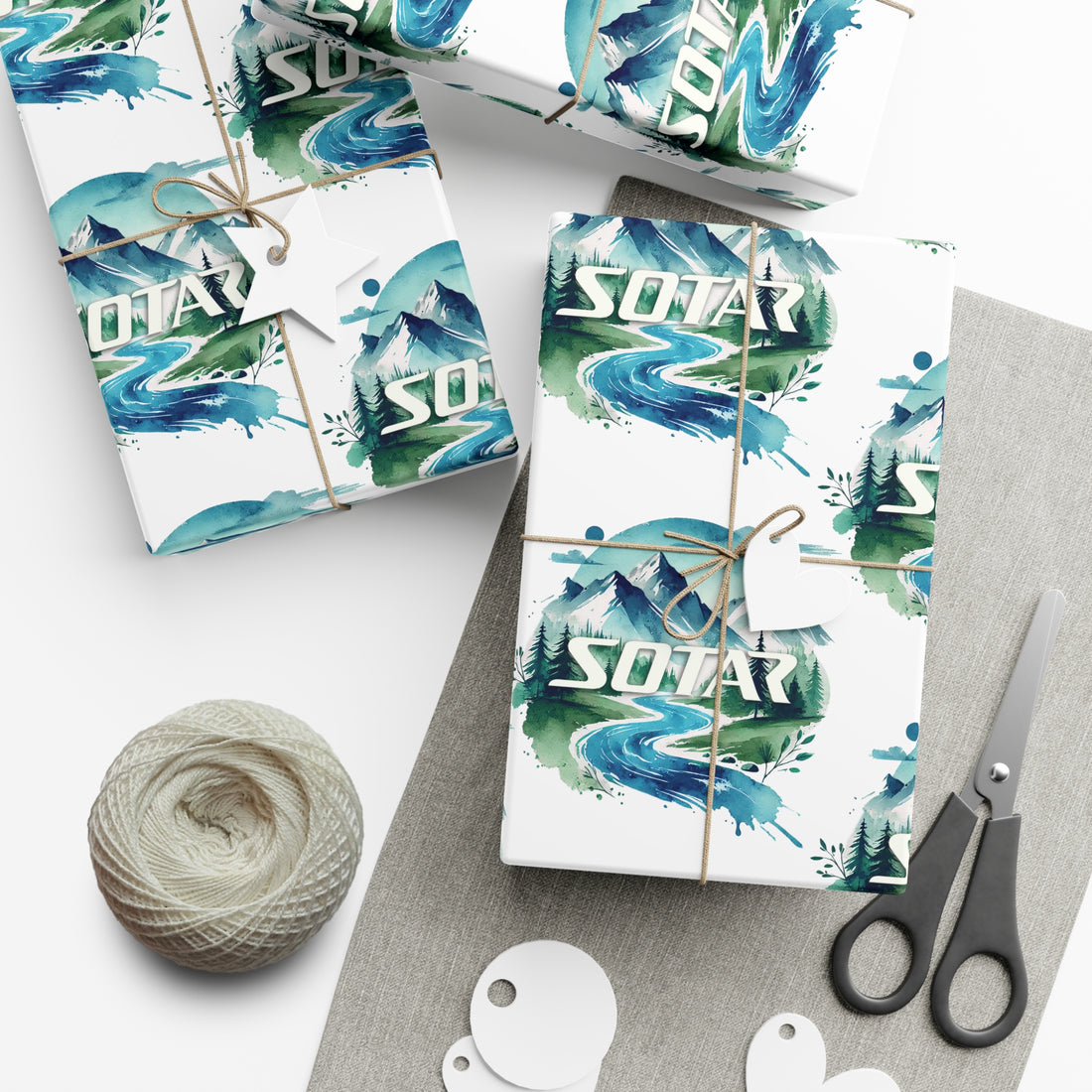 Wrapping Papers for Outdoorsy Folks - Watercolor 201