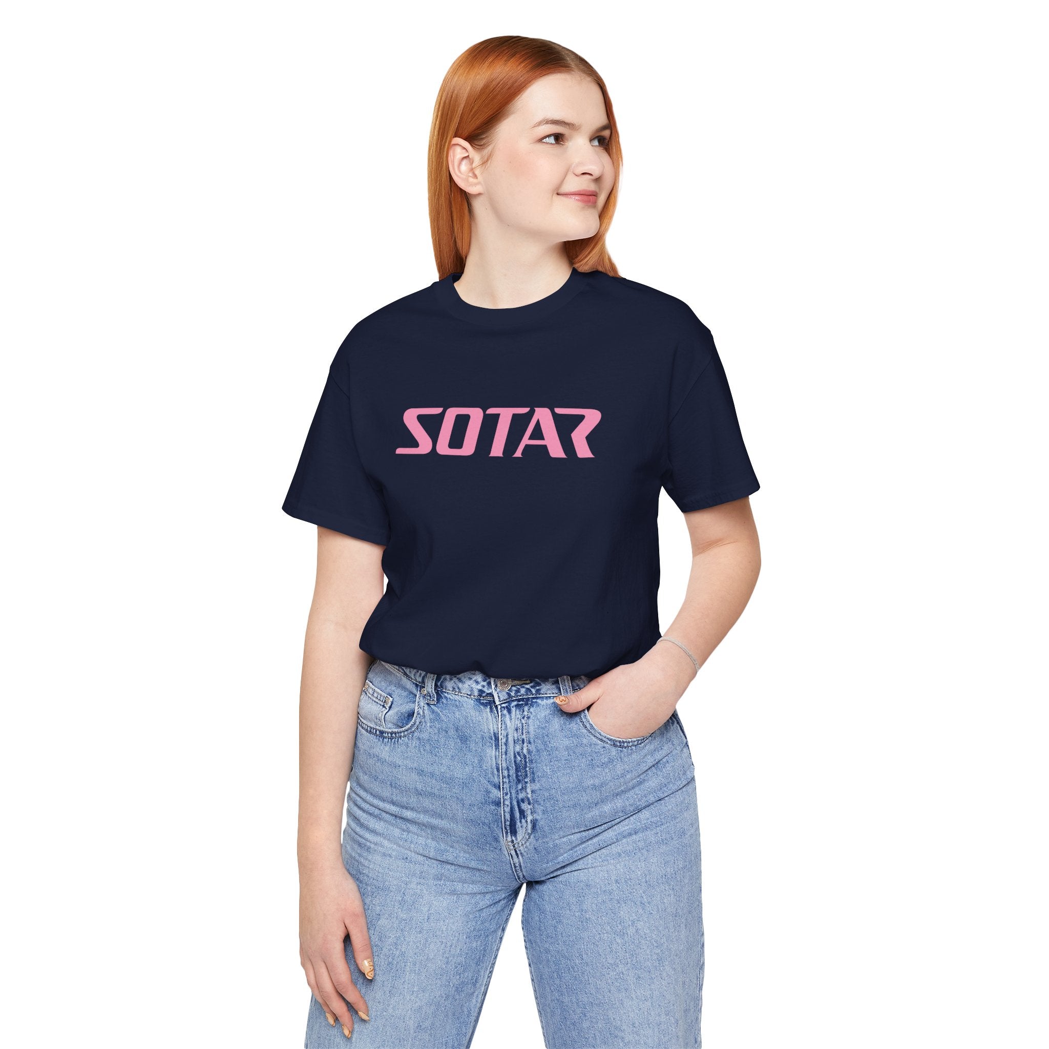 SOTAR Pink LOGO Graphic Tee - Unisex Casual T-Shirt, Everyday Outdoor