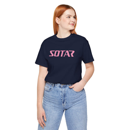SOTAR Pink LOGO Graphic Tee - Unisex Casual T-Shirt, Everyday Outdoor