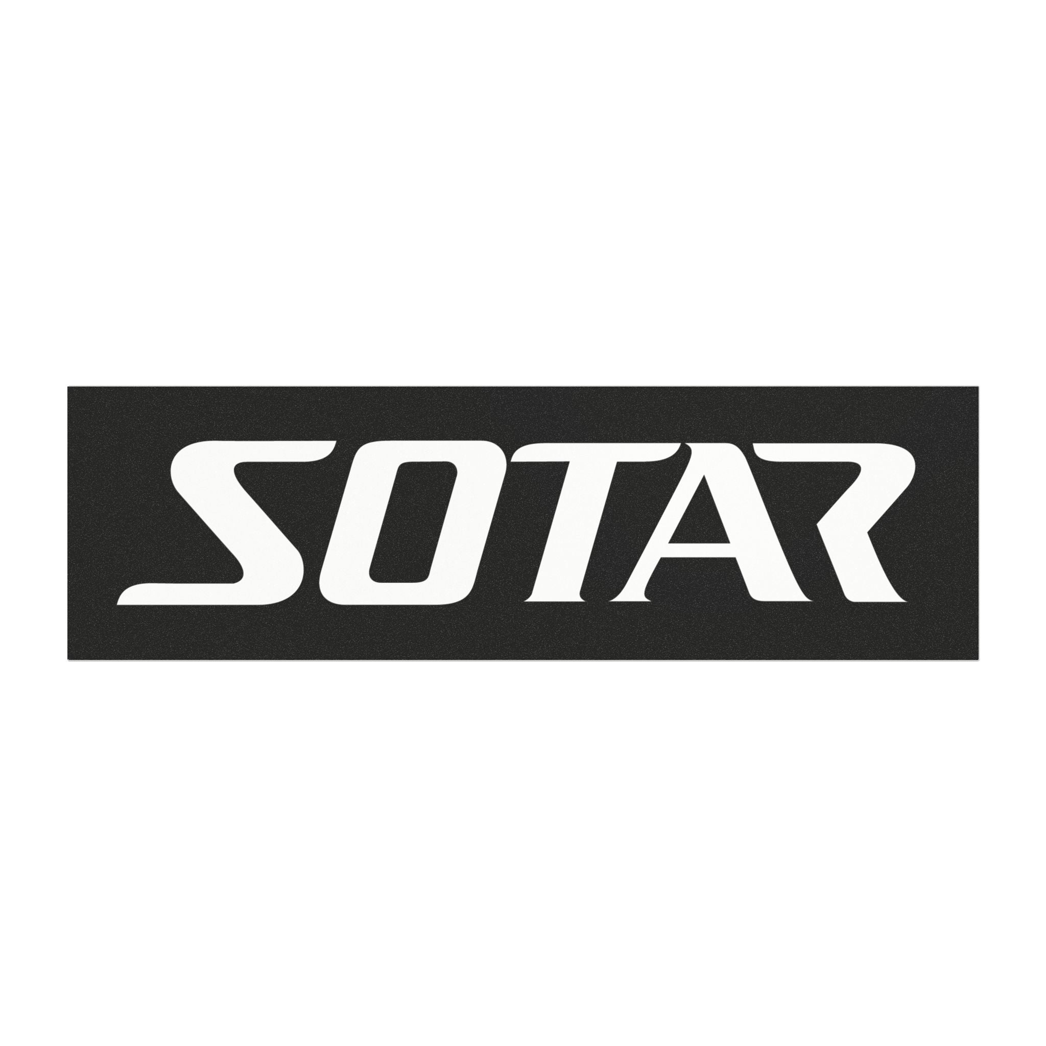 SOTAR White Logo - Auto / Trailer Bumper Magnet Black
