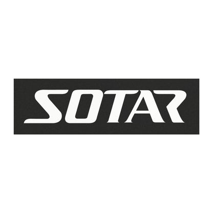 SOTAR White Logo - Auto / Trailer Bumper Magnet Black