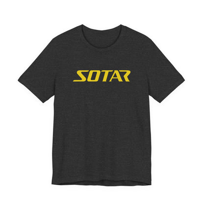 SOTAR Yellow LOGO Graphic Tee - Unisex Casual T-Shirt, Everyday Outdoor