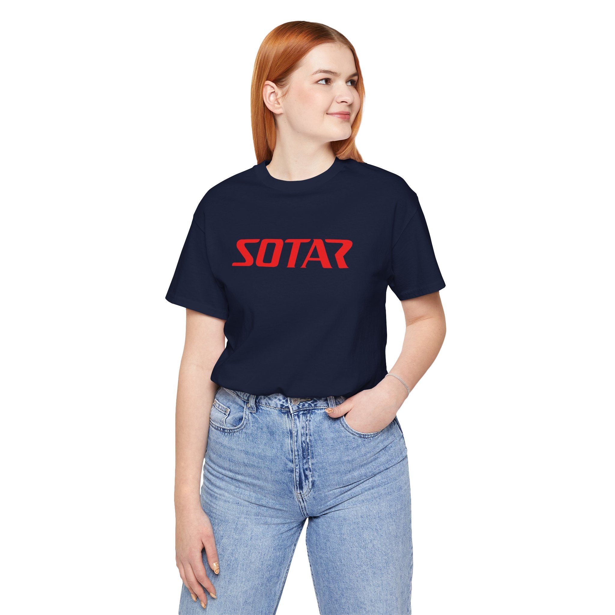 SOTAR Red LOGO Graphic Tee - Unisex Casual T-Shirt, Everyday Outdoor