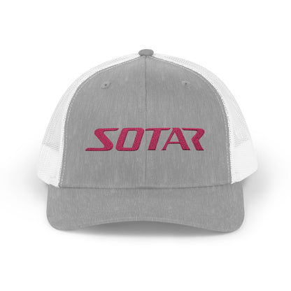 Snapback Trucker Cap - Pink Logo