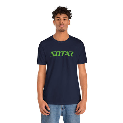 SOTAR Lime Green LOGO Graphic Tee - Unisex Casual T-Shirt, Everyday Outdoor