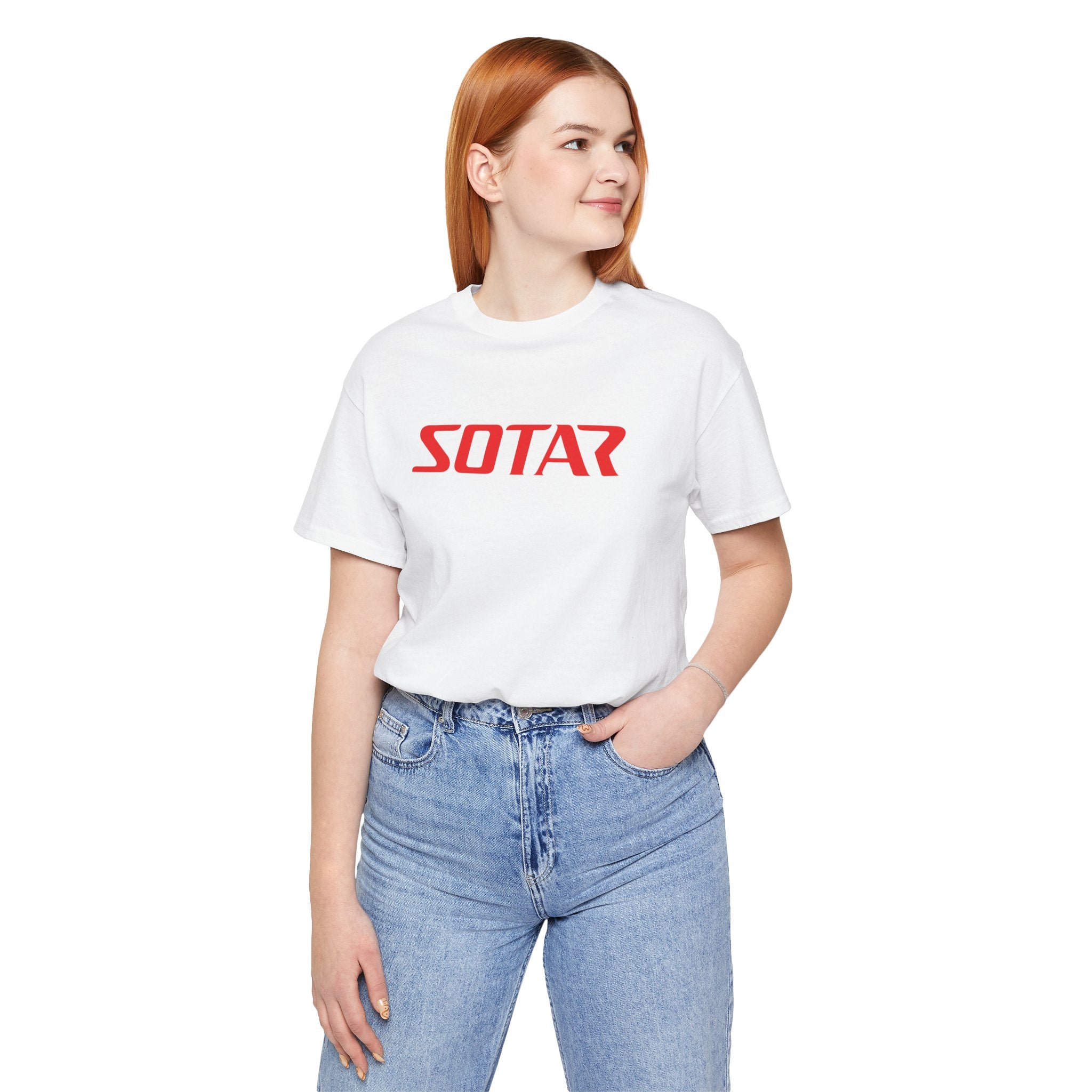 SOTAR Red LOGO Graphic Tee - Unisex Casual T-Shirt, Everyday Outdoor