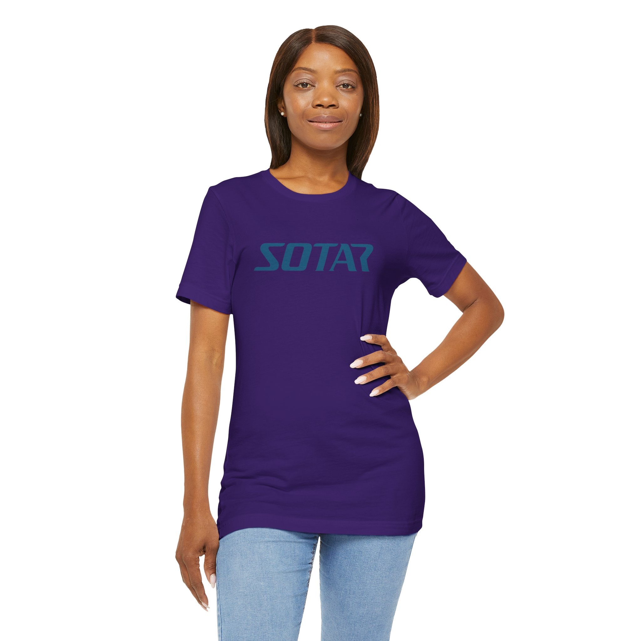 SOTAR Teal LOGO Graphic Tee - Unisex Casual T-Shirt, Everyday Outdoor