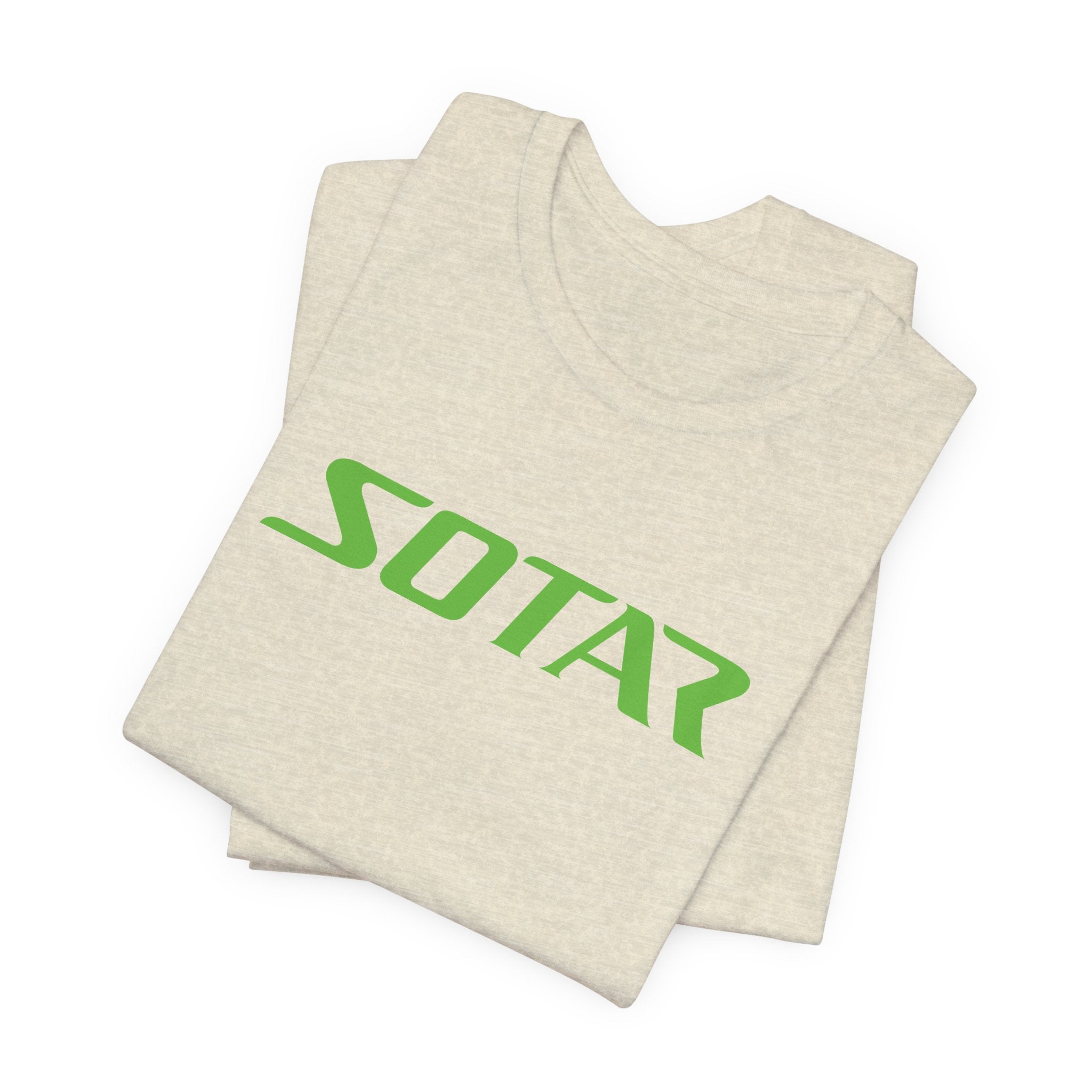 SOTAR Lime Green LOGO Graphic Tee - Unisex Casual T-Shirt, Everyday Outdoor