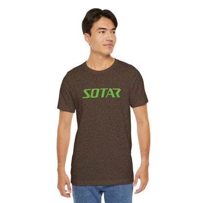 SOTAR Lime Green LOGO Graphic Tee - Unisex Casual T-Shirt, Everyday Outdoor