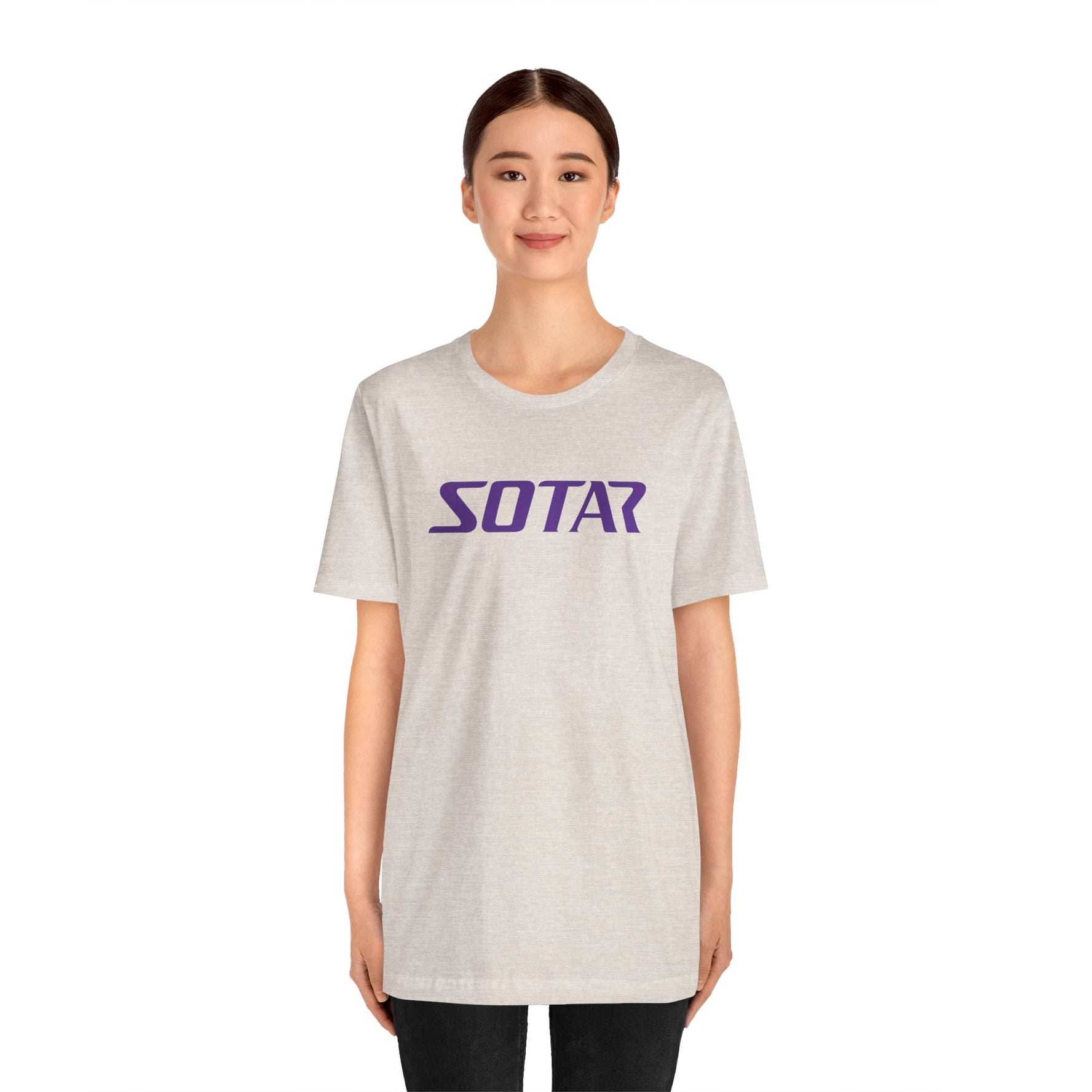 SOTAR Purple LOGO Graphic Tee - Unisex Casual T-Shirt, Everyday Outdoor