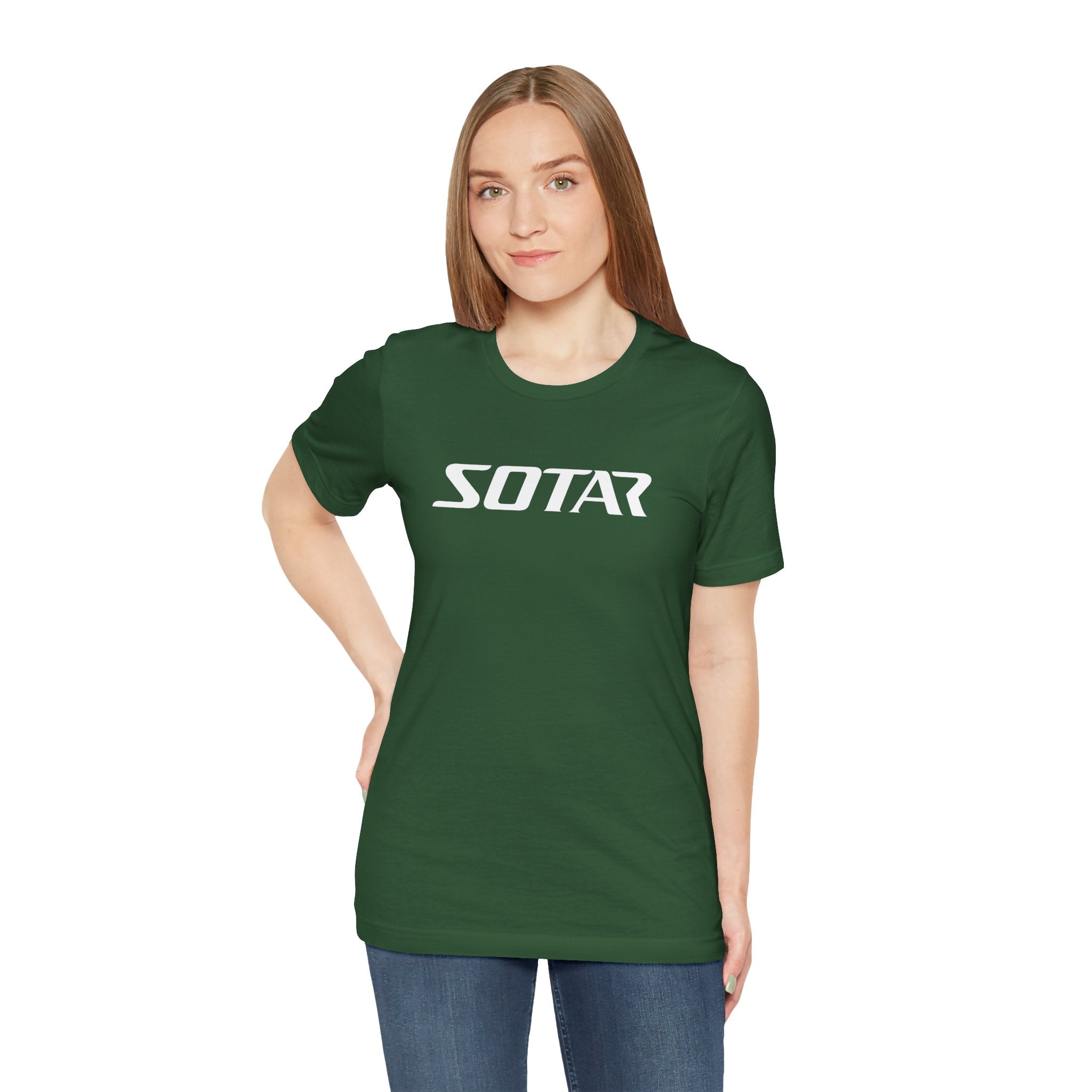 SOTAR White LOGO Graphic Tee - Unisex Casual T-Shirt, Everyday Outdoor