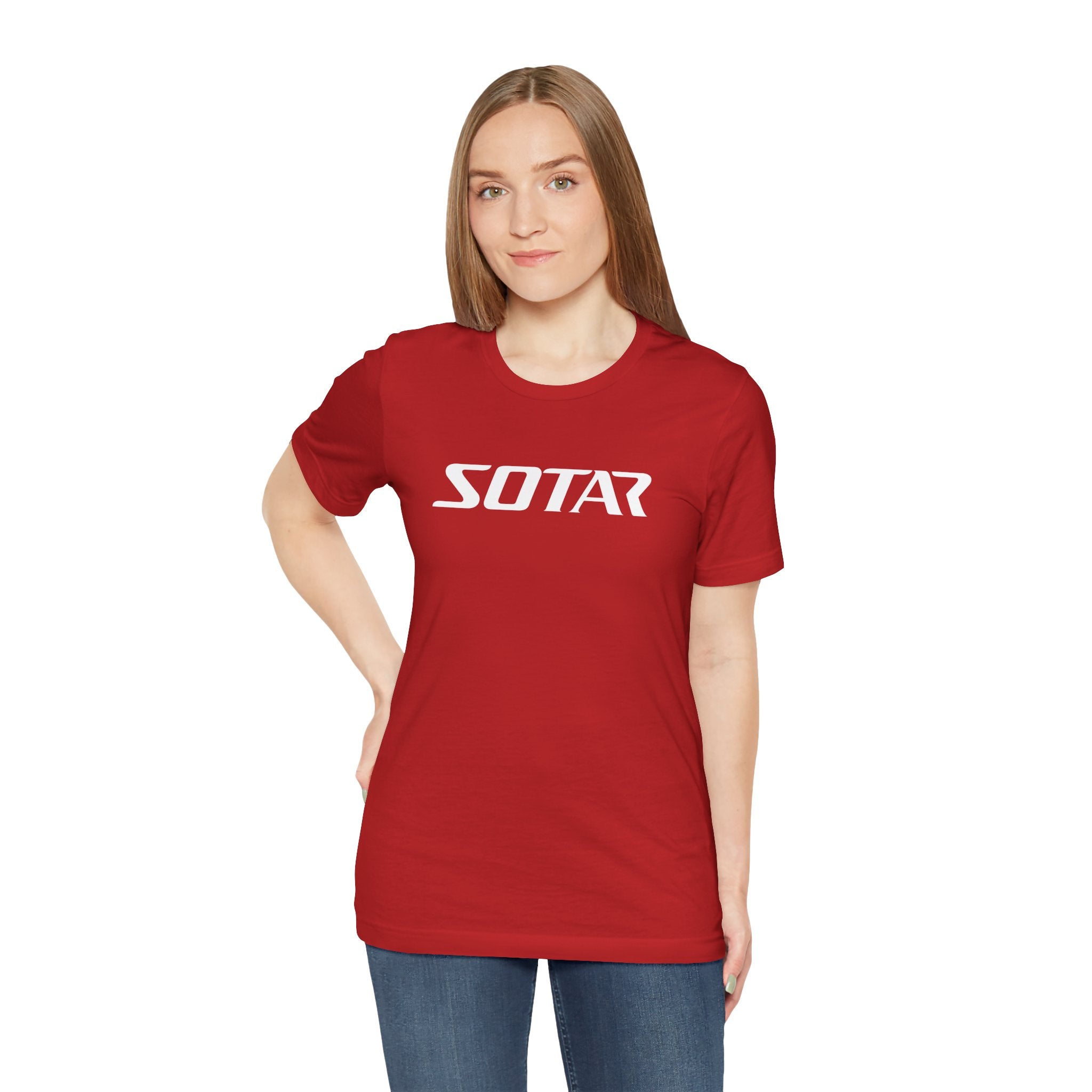 SOTAR White LOGO Graphic Tee - Unisex Casual T-Shirt, Everyday Outdoor