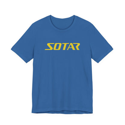 SOTAR Yellow LOGO Graphic Tee - Unisex Casual T-Shirt, Everyday Outdoor