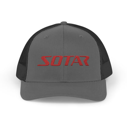 Snapback Trucker Cap -  Red Logo