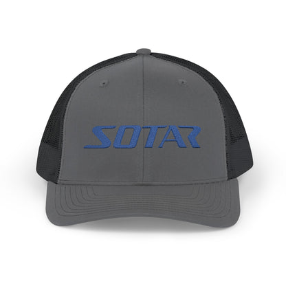 SOTAR Embroidered Blue Logo Snapback Trucker Cap Baseball Hat