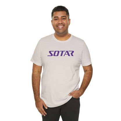 SOTAR Purple LOGO Graphic Tee - Unisex Casual T-Shirt, Everyday Outdoor
