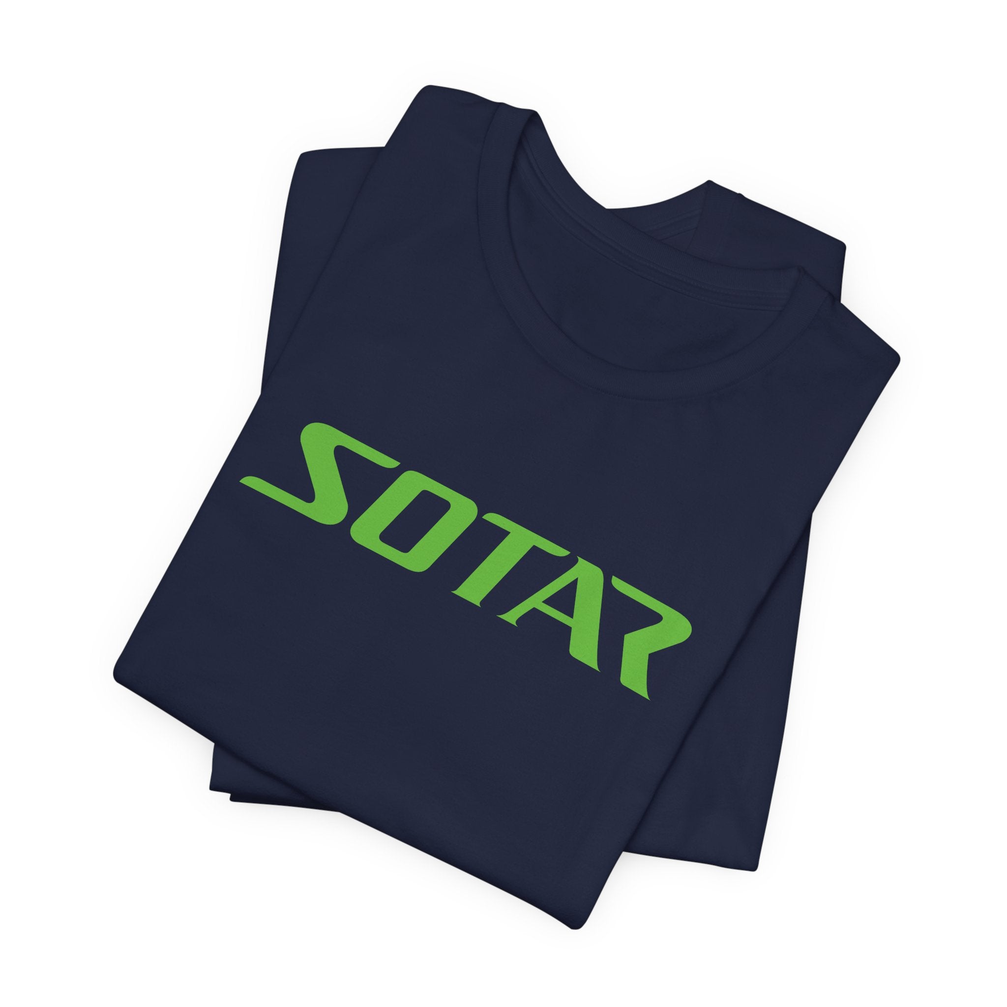 SOTAR Lime Green LOGO Graphic Tee - Unisex Casual T-Shirt, Everyday Outdoor