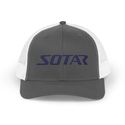 Snapback Trucker Cap - Blue Logo